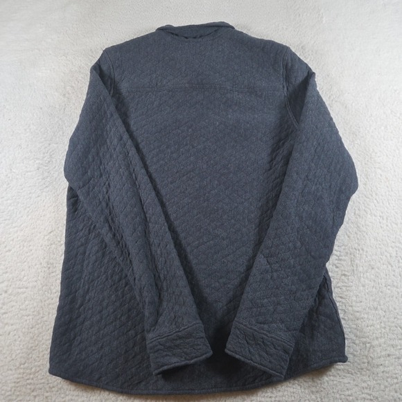 Marine Layer Corbet Quilted Overshirt Mens Size Large Blue Soft Casual - Picture 7 of 8